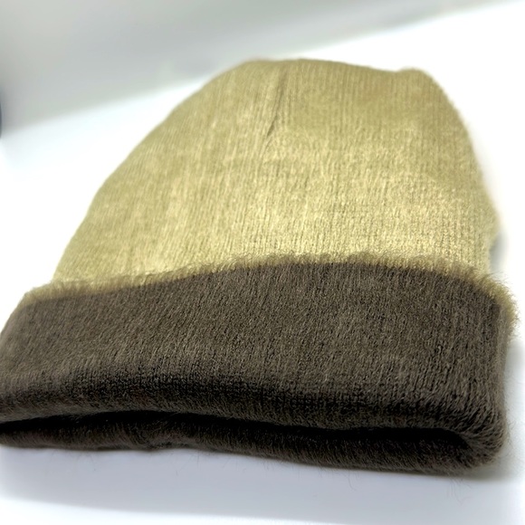 Dark cream n dark coffee beanie cap hat handmade Ecuadorian brand new alpaca - Picture 6 of 6